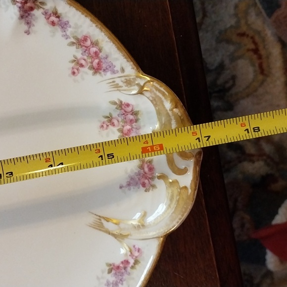 Limoges large porcelain plater - Picture 2 of 10
